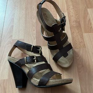 A.N.A. Lexi Brown Sandals Women’s Size  7 1/2 New With Box